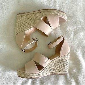Brand new Tan summer wedges